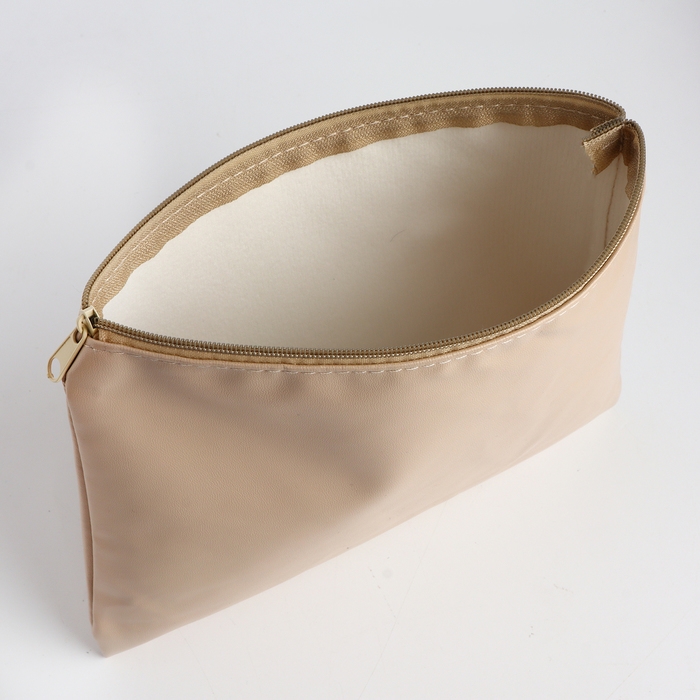 Косметичка на молнии, цвет бежевый Косметичка на молнии, цвет бежевый