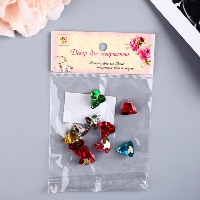 Набор декора для творчества Набор декора для творчества "Колокольчики цветные" d=1,6 см набор 10 шт