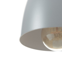 Светильник BayerLux Подвес "Овал" 1x40Вт E27 серый 14х14х18-98 см