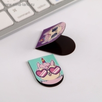 Набор магнитных закладок 6 шт на подложке "Я верю в единорогов" Набор магнитных закладок 6 шт на подложке "Я верю в единорогов"