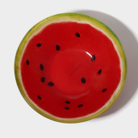 Набор тарелок стеклянных Доляна «Сладкий арбуз», 19 предметов: 6 десертных тарелок, 6 обеденных тарелок, 6 мисок, салатник Набор тарелок стеклянных Доляна «Сладкий арбуз», 19 предметов: 6 десертных тарелок, 6 обеденных тарелок, 6 мисок, салатник