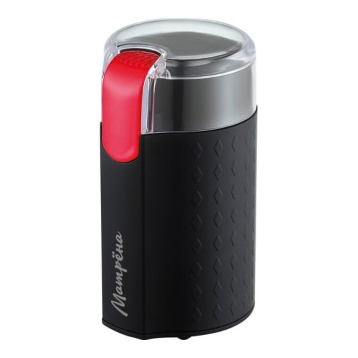 Кофемолка МАТРЁНА МА-065, электрическая, ножевая, 200 Вт, 50 г, чёрно-красная Кофемолка МАТРЁНА МА-065, электрическая, ножевая, 200 Вт, 50 г, чёрно-красная