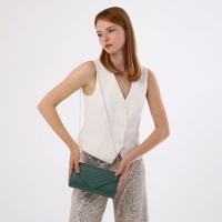 Сумка-клатч на клапане, цвет зелёный Сумка-клатч на клапане, цвет зелёный