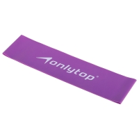 Фитнес-резинка ONLYTOP, 30,5х7,6х0,07 см, нагрузка 6 кг, цвет фиолетовый Фитнес-резинка ONLYTOP, 30,5х7,6х0,07 см, нагрузка 6 кг, цвет фиолетовый
