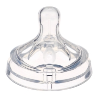 Соска на бутылочку, антиколиковая, от 6 мес., M&B Natural, широкое горло, быстрый поток, &Oslash;50 мм.