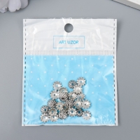 Декор шляпка для бусин металл "Цветок из капель" серебро G030B892 набор 30 шт 0,8х0,8 см Декор шляпка для бусин металл "Цветок из капель" серебро G030B892 набор 30 шт 0,8х0,8 см