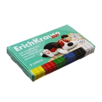 Пластилин мягкий (восковой) 6 цветов, 78 г, ErichKrause "Baby", со стеком, на растительно основе, с Алоэ Вера , европодвес Пластилин мягкий (восковой) 6 цветов, 78 г, ErichKrause "Baby", со стеком, на растительно основе, с Алоэ Вера , европодвес