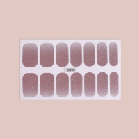 Плёнки для маникюра, 14 шт, с блёстками, цвет пепельно - розовый Плёнки для маникюра, 14 шт, с блёстками, цвет пепельно - розовый