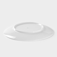 Тарелка фарфоровая &laquo;Ботаника. Мята&raquo;, d=20 см, цвет белый