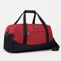 Сумка спортивная на молнии, отдел для обуви, наружный карман, большой размер, цвет чёрный/красный Сумка спортивная на молнии, отдел для обуви, наружный карман, большой размер, цвет чёрный/красный