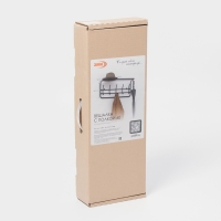 Вешалка с полкой 60 см, цвет Коричневый Вешалка с полкой 60 см, цвет Коричневый