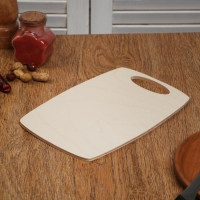 Доска разделочная деревянная "Бочонок", ручка вырез, 25×17×0,6 см Доска разделочная деревянная "Бочонок", ручка вырез, 25×17×0,6 см