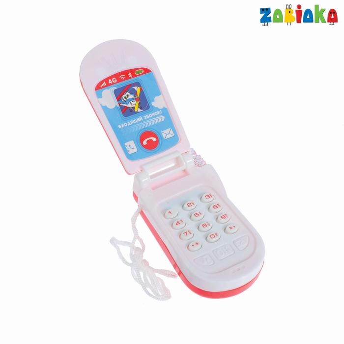 Музыкальный телефончик &laquo;Самый быстрый!&raquo;, русская озвучка, световые эффекты, работает от батареек, МИКС