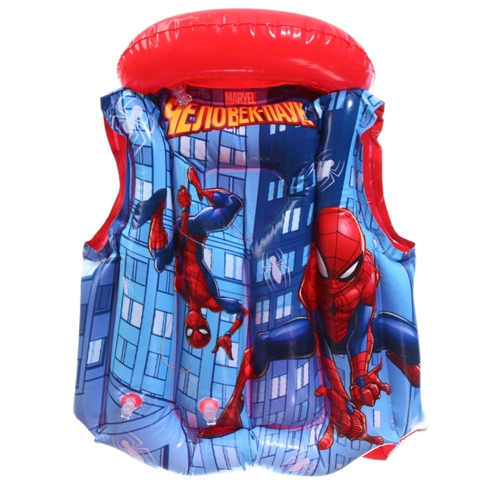 Жилет надувной «Человек Паук», для плавания, детский, цвет синий Жилет надувной «Человек Паук», для плавания, детский, цвет синий
