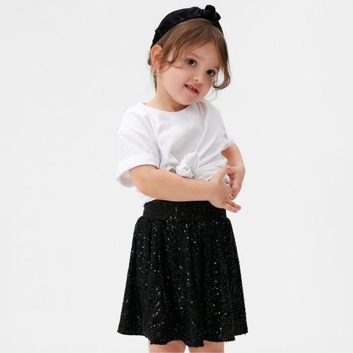 Юбка из пайеток KAFTAN размер 34 (122-128 см), черный