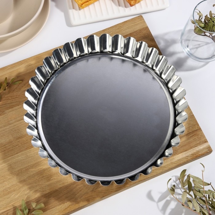 Форма для выпечки со съёмным дном, h=4,5 см, d=28 см Форма для выпечки со съёмным дном, h=4,5 см, d=28 см