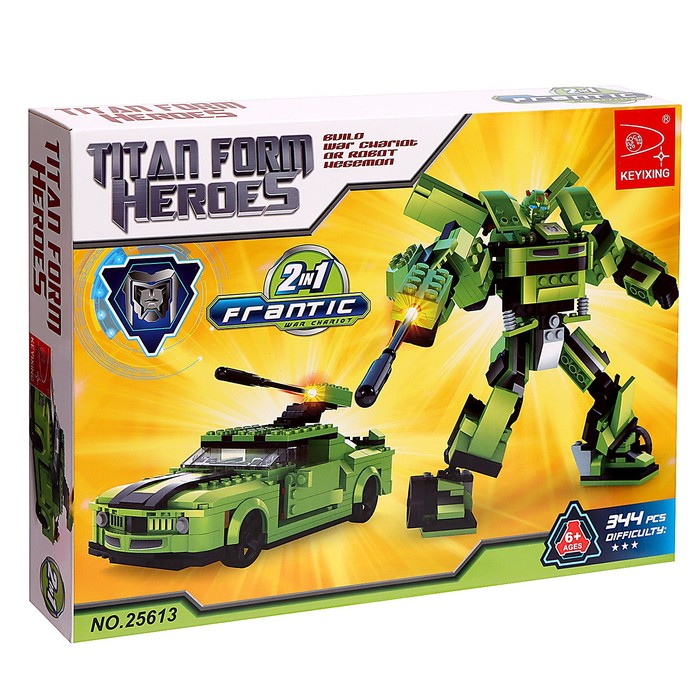 Конструктор &laquo;Трансформер Автобот&raquo;, 2 в 1, 344 детали