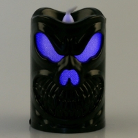 Хэллоуин. Свеча светодиодная &laquo;Привидение&raquo;, цвет МИКС