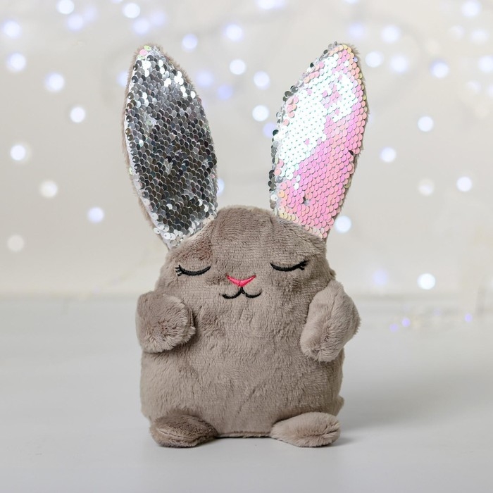 Мягкая игрушка &laquo;Зайка Мила&raquo;, с пайетками, 16х8х17 см