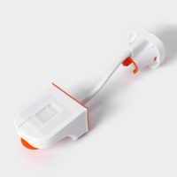 Держатель для фена Доляна, подставка под ванные принадлежности, 33,5×9×7,5 см, цвет белый Держатель для фена Доляна, подставка под ванные принадлежности, 33,5×9×7,5 см, цвет белый