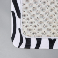 Коврики для ванной и туалета Доляна &laquo;Зебра&raquo;, 2 шт: 40&times;45 см, 50&times;80 см