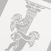 Трафарет пластиковый "Ангелочки", 16х24 см