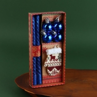 Свечи столовые новогодние витые с декором &laquo;Новый год: Любви в Новом году&raquo;, на Новый год, набор