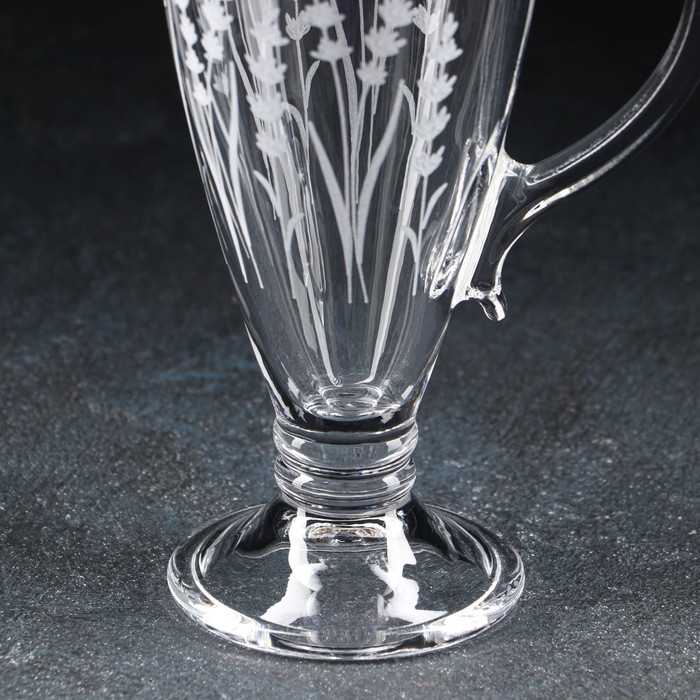 Кружка &laquo;Лаванда&raquo;, стеклянная, 250 мл