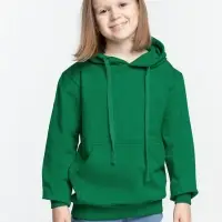 Худи детское Kirenga Kids 2.0, зеленое, 8 лет