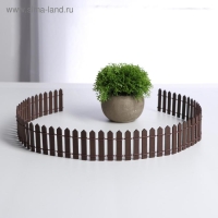 Миниатюра кукольная &laquo;Забор&raquo;, размер 90&times;5.5 см, цвет коричневый