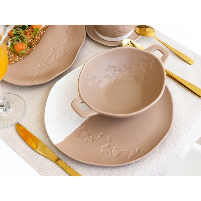 Блюдо керамическое &laquo;Монблан&raquo;, 23 х 34 см