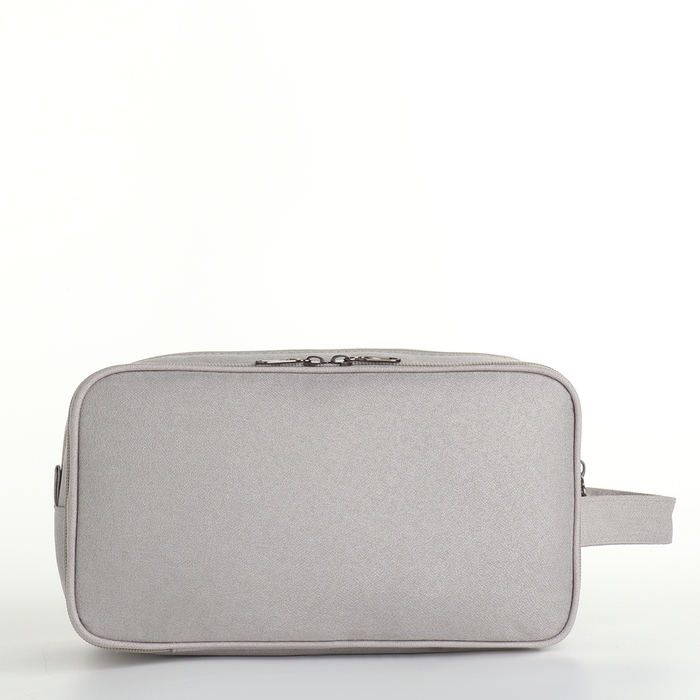 Косметичка на молниях, цвет серый Косметичка на молниях, цвет серый