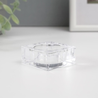 Подсвечник стекло 1 свеча куб мал Подсвечник стекло 1 свеча куб мал