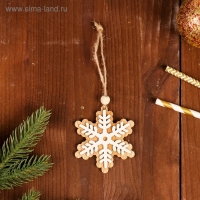 Подвеска новогодняя «Снежинка» Подвеска новогодняя «Снежинка»