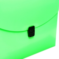 Папка-портфель А4 на замке, Calligrata "Неон", 1 отделение, пластиковая, 700 мкм, салатовая Папка-портфель А4 на замке, Calligrata "Неон", 1 отделение, пластиковая, 700 мкм, салатовая
