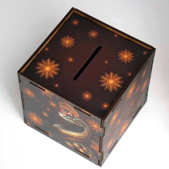 Копилка куб Копилка куб "Змея. Благополучия" 10х10х10 см