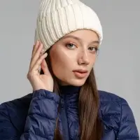 Шапка Norfold, молочно-белая