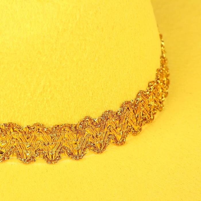 Карнавальная шляпа «Сомбреро», цвет жёлтый Карнавальная шляпа «Сомбреро», цвет жёлтый