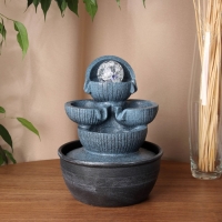 Фонтан "Кассиани" полоски, 28х16 см (с подсветкой) Фонтан "Кассиани" полоски, 28х16 см (с подсветкой)