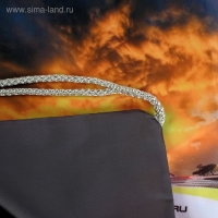 Мешок для обуви 420 х 340 мм, Calligrata МСО-5С, (мягкий полиэстер, плотность 210D), "Субару"