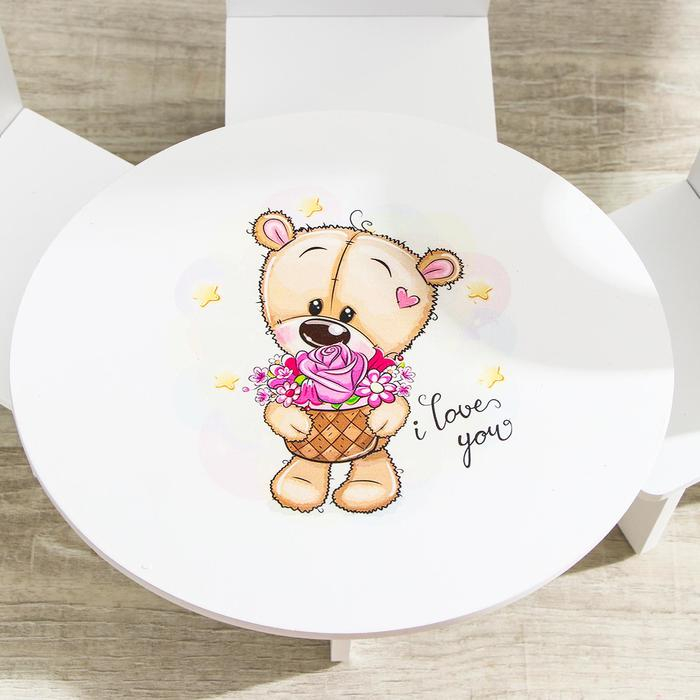 Набор стол+стулья, серия «Мишутки» Набор стол+стулья, серия «Мишутки»