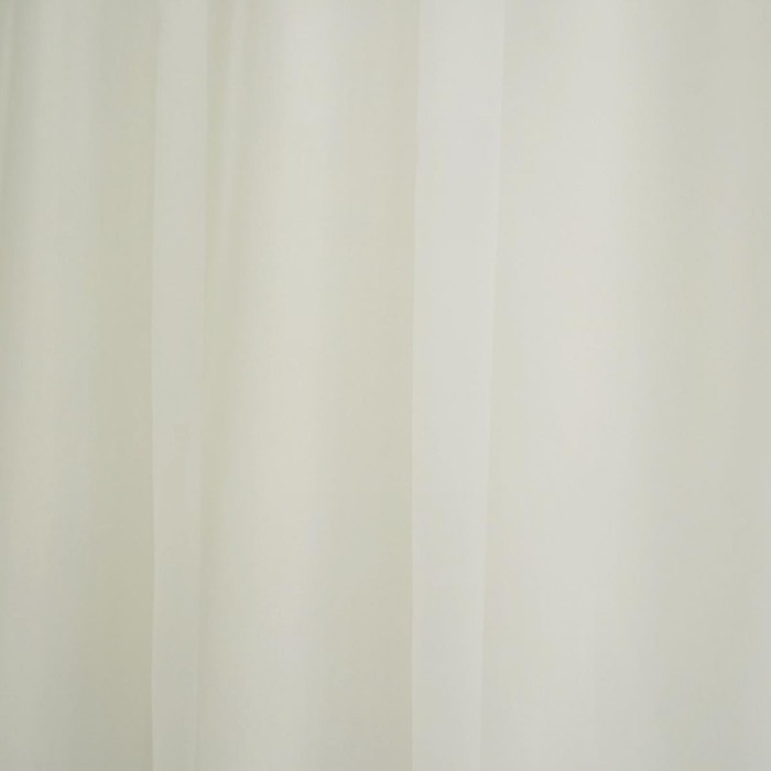 Штора-тюль для кухни Witerra 140х180 см, цвет молочный, вуаль, п/э100%