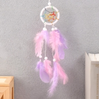 Ловец снов "Плетёный цветок" МИКС d=5 см 24 см Ловец снов "Плетёный цветок" МИКС d=5 см 24 см