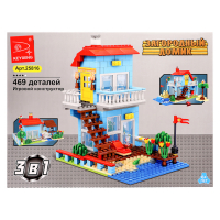 Конструктор &laquo;Загородный домик&raquo;, 3 варианта сборки, 469 деталей