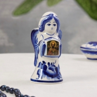 Сувенир &laquo;Ангел с иконой&raquo;, гжель, 12,5х5,5 см, микс