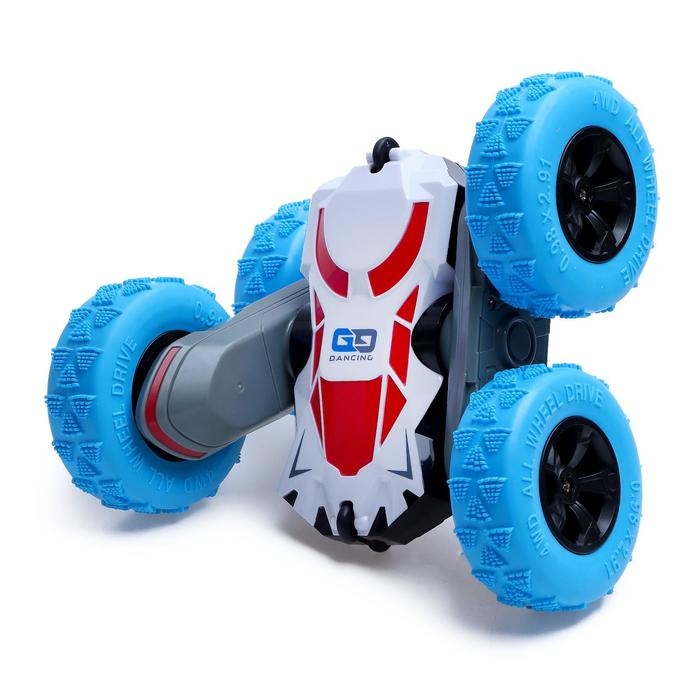 Машина-перевёртыш радиоуправляемая &laquo;Трюкач&raquo;, работает от аккумулятора, цвет синий