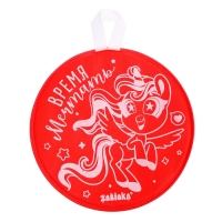 Ледянка мягкая, детская &laquo;Время мечтать&raquo;, диаметр 35 см, цвет красный