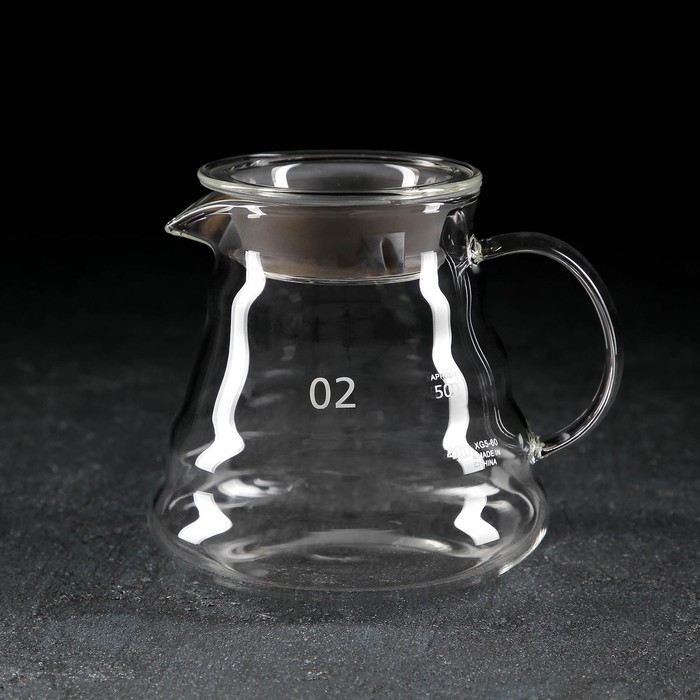 Чайник стеклянный заварочный с крышкой &laquo;Бриз&raquo;, 500 мл