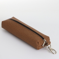 Ключница на молнии, длина 16 см, кольцо, карабин, цвет коричневый Ключница на молнии, длина 16 см, кольцо, карабин, цвет коричневый