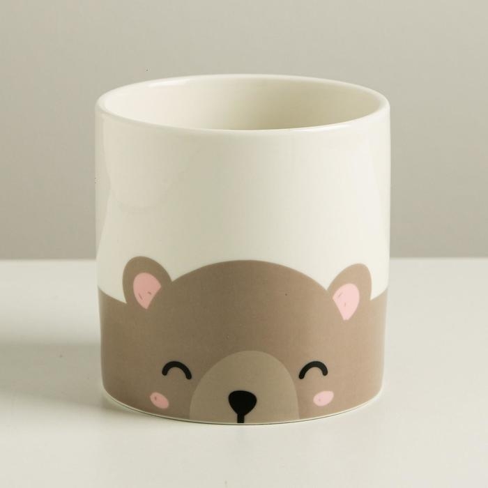 Кашпо для цветов, &laquo;Медведь&raquo;, 10 х 10 см